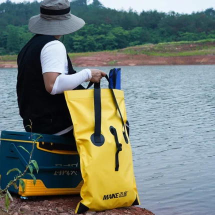 Maike Fishing Bag PVC Multi-Functional Portable Foldable Large Capacity Waterproof Fishing Bag Handbag Tool Bag Fishing Gear