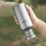 Tiartisan Titanium Sports Bottle Outdoor Camping Cycling Water Bottle Ultralight Portable Drinkware 430ml 600ml 750ml - Image 3