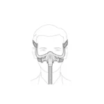 Breathwear YN-03 Nasal Mask CPAP Nasal Pillow Assembly Kit with Headgear Cushions Sleep Helper Snoring CPAP Mask Nose Mask - Image 3